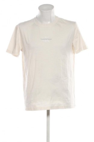Męski T-shirt Calvin Klein Jeans, Rozmiar L, Kolor Biały, Cena 143,99 zł