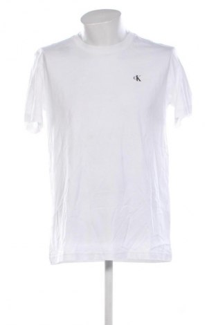 Herren T-Shirt Calvin Klein Jeans, Größe L, Farbe Weiß, Preis € 51,99