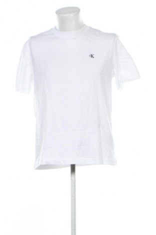 Herren T-Shirt Calvin Klein Jeans, Größe M, Farbe Weiß, Preis € 45,99