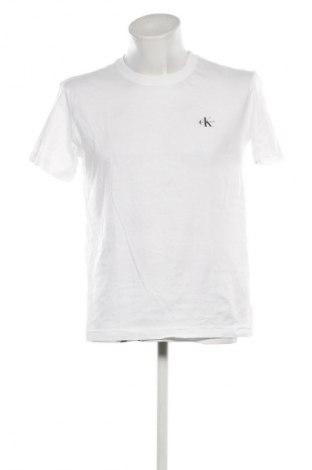 Herren Shirt Calvin Klein Jeans, Größe M, Farbe Weiß, Preis 37,99 €
