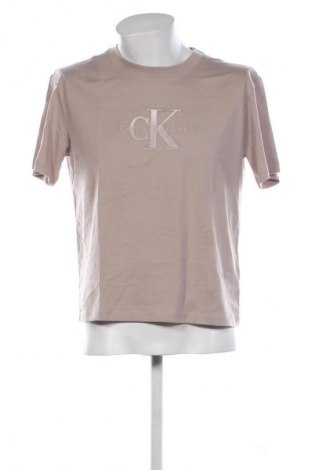 Tricou de bărbați Calvin Klein Jeans, Mărime M, Culoare Bej, Preț 249,99 Lei