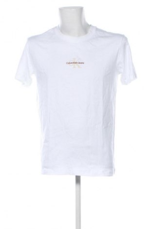 Tricou de bărbați Calvin Klein Jeans, Mărime M, Culoare Alb, Preț 155,99 Lei
