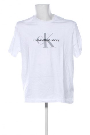 Tricou de bărbați Calvin Klein Jeans, Mărime L, Culoare Alb, Preț 155,99 Lei