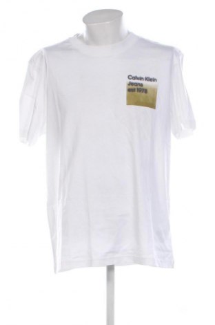 Мъжка тениска Calvin Klein Jeans, Размер XXL, Цвят Бял, Цена 25,05 €