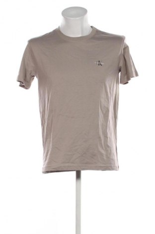 Tricou de bărbați Calvin Klein Jeans, Mărime M, Culoare Bej, Preț 195,99 Lei