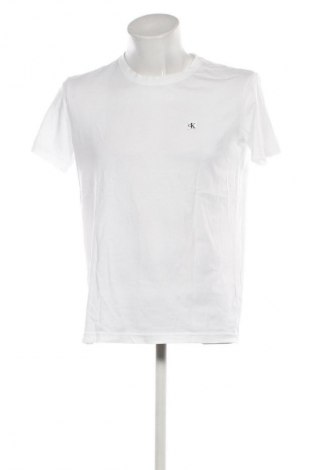 Herren T-Shirt Calvin Klein Jeans, Größe M, Farbe Weiß, Preis € 11,99
