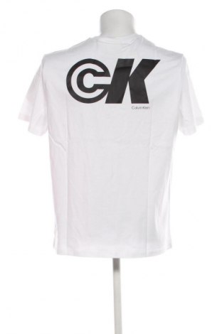Tricou de bărbați Calvin Klein Jeans, Mărime M, Culoare Alb, Preț 199,99 Lei
