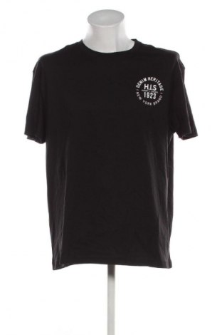 Мъжка тениска H.I.S, Размер XXL, Цвят Черен, Цена 14,99 лв.