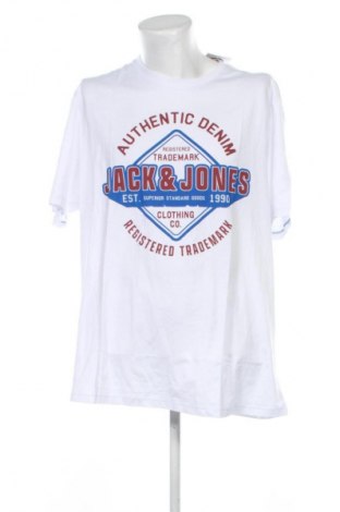 Pánske tričko  Jack & Jones, Veľkosť 4XL, Farba Biela, Cena  20,95 €