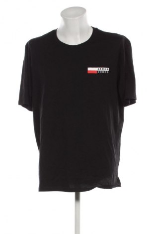 Męski T-shirt Jack & Jones, Rozmiar XXL, Kolor Czarny, Cena 88,99 zł