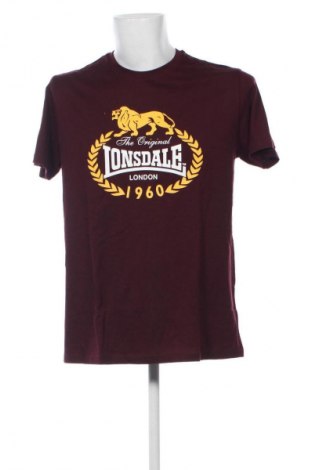 Herren T-Shirt Lonsdale, Größe L, Farbe Rot, Preis 20,99 €