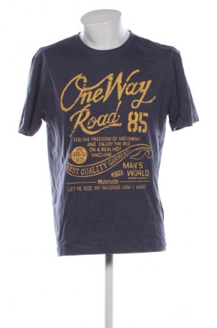 Męski T-shirt Man's World, Rozmiar L, Kolor Niebieski, Cena 83,99 zł