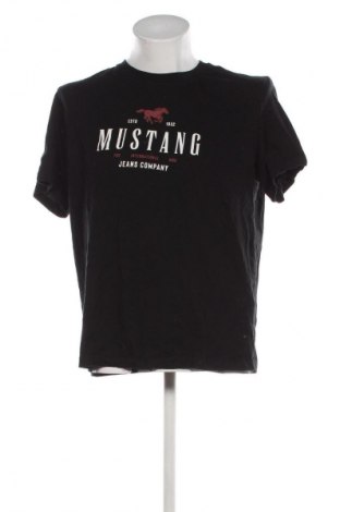 Męski T-shirt Mustang, Rozmiar XL, Kolor Czarny, Cena 73,99 zł