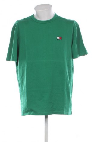 Męski T-shirt Tommy Jeans, Rozmiar L, Kolor Zielony, Cena 100,99 zł