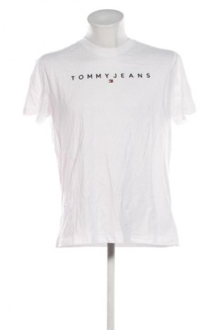 Tricou de bărbați Tommy Jeans, Mărime L, Culoare Alb, Preț 195,99 Lei