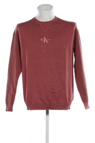 Herrenpullover Calvin Klein Jeans, Größe XL, Farbe Rot, Preis 78,99 €
