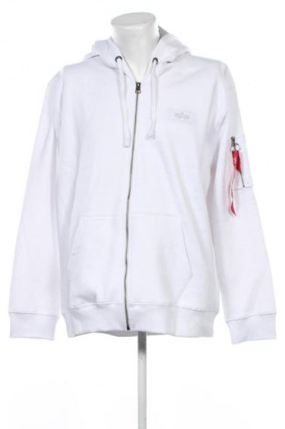 Herren Sweatshirt Alpha Industries, Größe 3XL, Farbe Weiß, Preis € 83,99