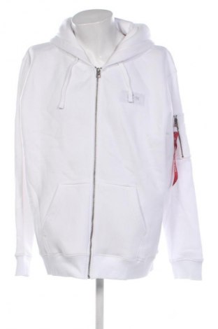 Herren Sweatshirt Alpha Industries, Größe 3XL, Farbe Weiß, Preis 82,99 €