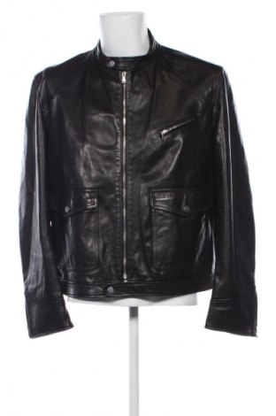 Ανδρικό δερμάτινο μπουφάν Antonio Guerriero, Μέγεθος XL, Χρώμα Μαύρο, Τιμή 63,99 €