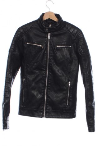 Męska skórzana kurtka C&A, Rozmiar XS, Kolor Czarny, Cena 246,34 zł