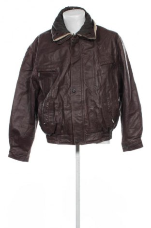 Geacă de piele pentru bărbati Unbranded, Mărime L, Culoare Maro, Preț 373,99 Lei