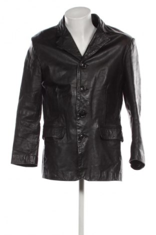 Ανδρικό δερμάτινο μπουφάν Unbranded, Μέγεθος L, Χρώμα Μαύρο, Τιμή 54,73 €
