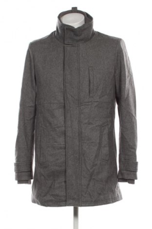 Męski płaszcz Bershka, Rozmiar L, Kolor Szary, Cena 108,99 zł