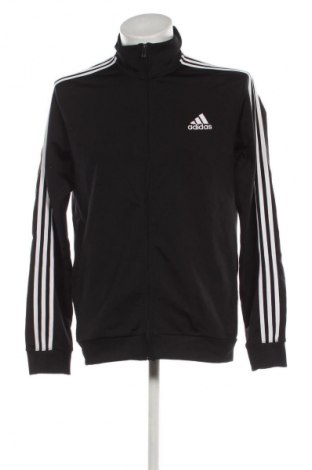 Ανδρική αθλητική ζακέτα Adidas, Μέγεθος L, Χρώμα Μαύρο, Τιμή 24,55 €