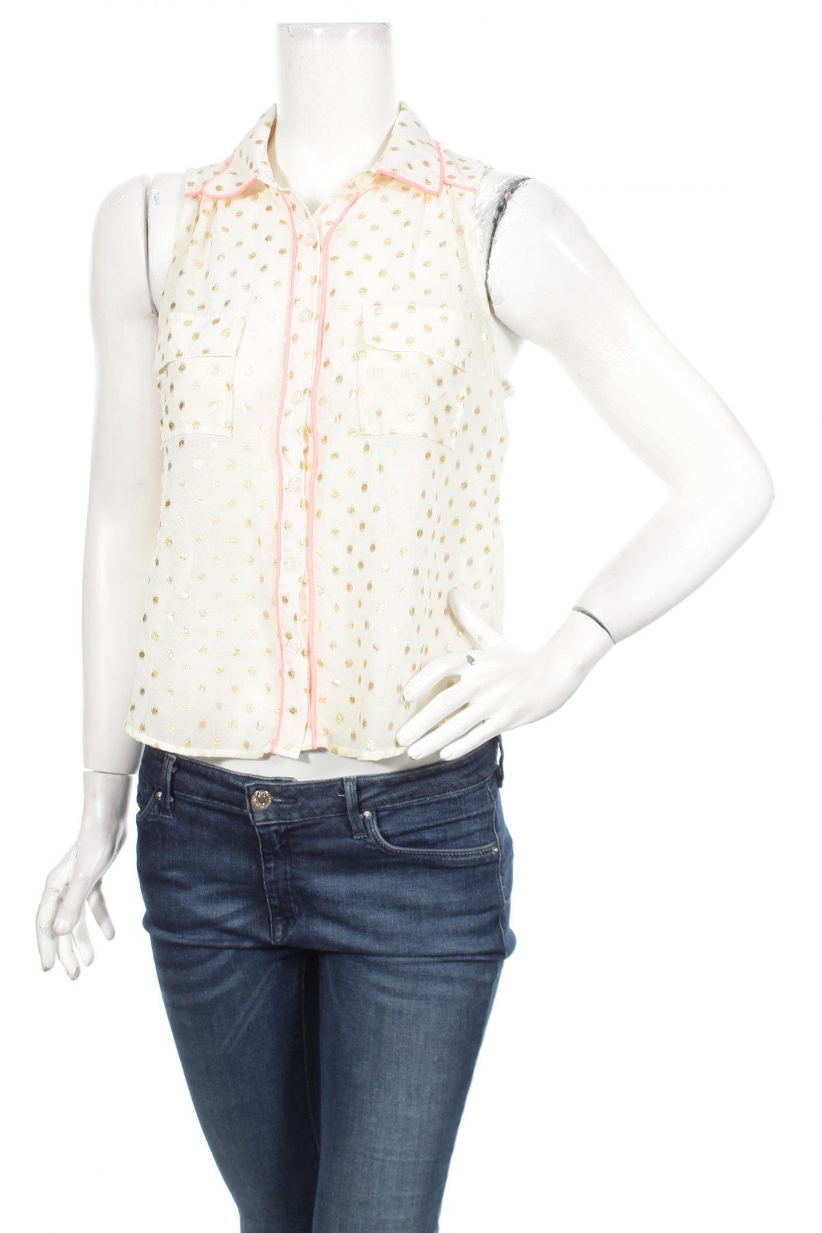 Γυναικείο πουκάμισο, Μέγεθος S, Χρώμα Εκρού, Τιμή 9,90 €