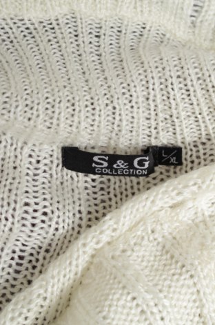 Дамска жилетка S & G, Размер L, Цвят Бял, Цена 34,85 лв.