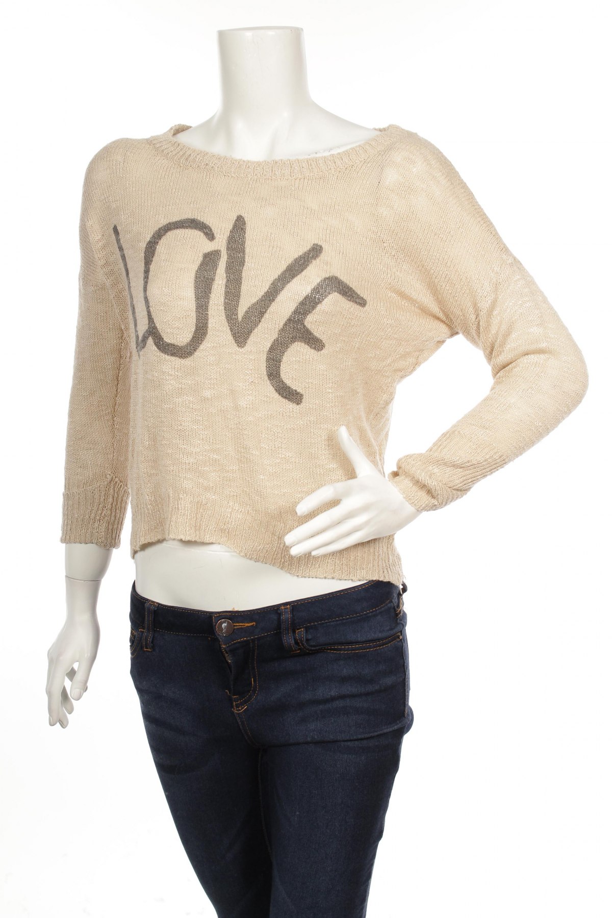 Γυναικείο πουλόβερ Almost Famous, Μέγεθος M, Χρώμα  Μπέζ, Τιμή 16,82 €