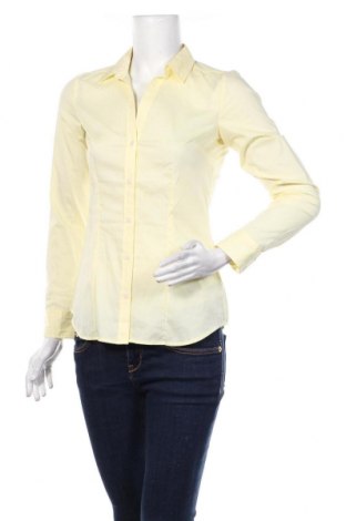 Дамска риза H&M, Размер XS, Цвят Жълт, 44% памук, 29% полиамид, 24% полиестер, 3% еластан, Цена 13,00 лв.