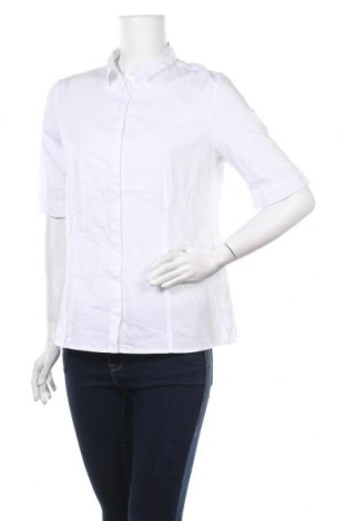 Дамска риза S.Oliver, Размер L, Цвят Бял, 65% памук, 32% полиамид, 3% еластан, Цена 31,20 лв.