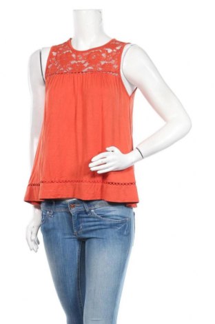 Γυναικείο αμάνικο μπλουζάκι Even&Odd, Μέγεθος XS, Χρώμα Πορτοκαλί, Τιμή 13,64 €