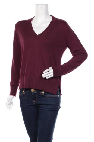 Дамски пуловер Rodier, Размер M, Цвят Червен, 95% памук, 5% кашмир, Цена 43,50 лв.