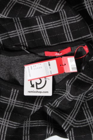 Дамски пуловер S.Oliver, Размер M, Цвят Черен, 53% памук, 36% модал, 7% полиестер, 4% метални нишки, Цена 59,25 лв.