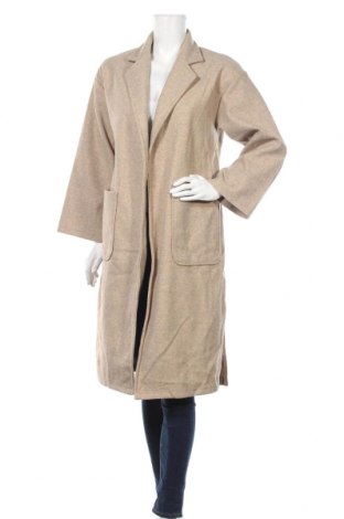 Дамско палто Anko, Размер S, Цвят Бежов, 75% полиестер, 13% акрил, 12% вискоза, Цена 21,42 лв.