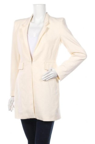 Дамско палто Zara, Размер M, Цвят Екрю, 100% полиестер, Цена 63,00 лв.