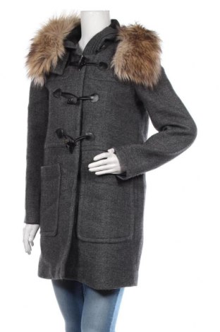 Palton de femei Zara, Mărime S, Culoare Gri, 49% lână, 22%acril, 15% lână de alpaca, Preț 136,94 Lei