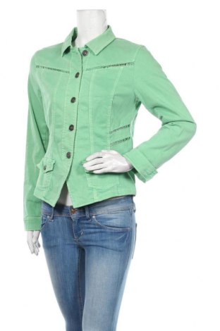 Γυναικείο μπουφάν Gina Laura, Μέγεθος S, Χρώμα Πράσινο, 99% βαμβάκι, 1% ελαστάνη, Τιμή 10,91 €