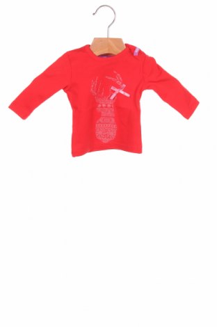 Детска блуза Beebielove, Размер 1-2m/ 50-56 см, Цвят Червен, 95% памук, 5% еластан, Цена 3,14 лв.