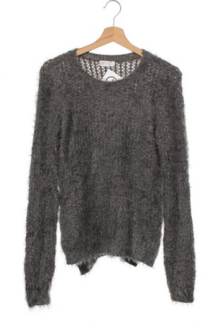 Детски пуловер H&M, Размер 14-15y/ 168-170 см, Цвят Сив, 60% полиамид, 35% акрил, 3% полиестер, 2% метални нишки, Цена 4,99 лв.