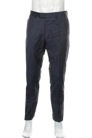 Pantaloni de bărbați Tiger Of Sweden, Mărime L, Culoare Albastru, Lână, Preț 28,45 Lei