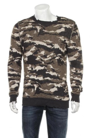 Мъжки пуловер H&M Divided, Размер S, Цвят Многоцветен, Памук, Цена 10,40 лв.