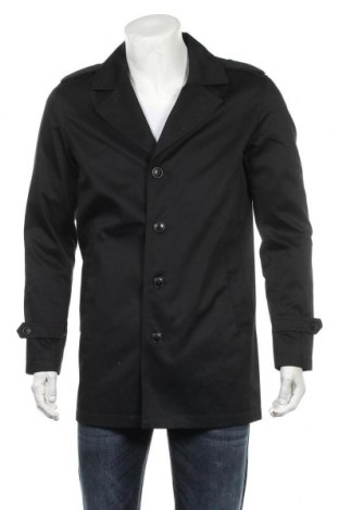 Мъжки шлифер Premium By Jack & Jones, Размер M, Цвят Черен, 65% полиестер, 35% памук, Цена 141,75 лв.