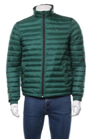 Pánská bunda  Tommy Hilfiger, Velikost S, Barva Zelená, Polyamide, peří, Cena  3 004,00 Kč
