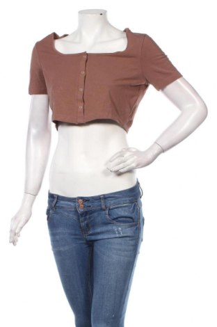 Γυναικεία μπλούζα ASOS, Μέγεθος L, Χρώμα Καφέ, 90% βαμβάκι, 10% ελαστάνη, Τιμή 9,80 €