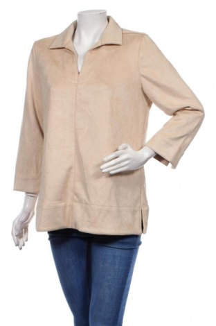Γυναικεία μπλούζα Joan Vass, Μέγεθος M, Χρώμα  Μπέζ, Τιμή 25,76 €