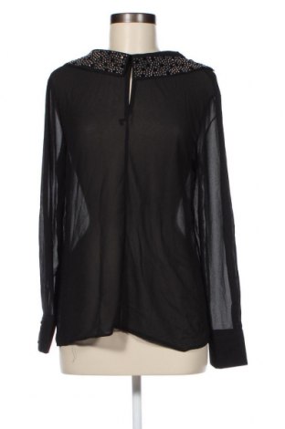 Γυναικεία μπλούζα Made In Italy, Μέγεθος M, Χρώμα Μαύρο, 95% πολυεστέρας, 5% ελαστάνη, Τιμή 9,40 €