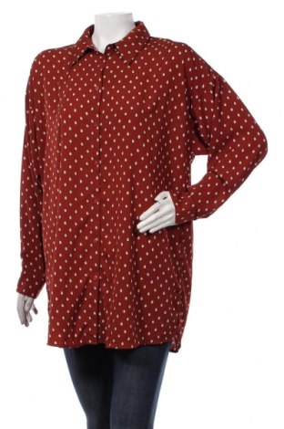 Γυναικείο πουκάμισο Moves by Minimum, Μέγεθος M, Χρώμα Καφέ, Τιμή 11,47 €